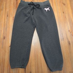 Pink By Victoria’s Secret Women’s Lounge Pants Size M Dk Grey